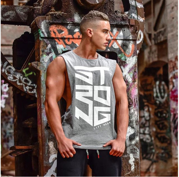 Férfi felső O-nyakkal, négy színben felirattal