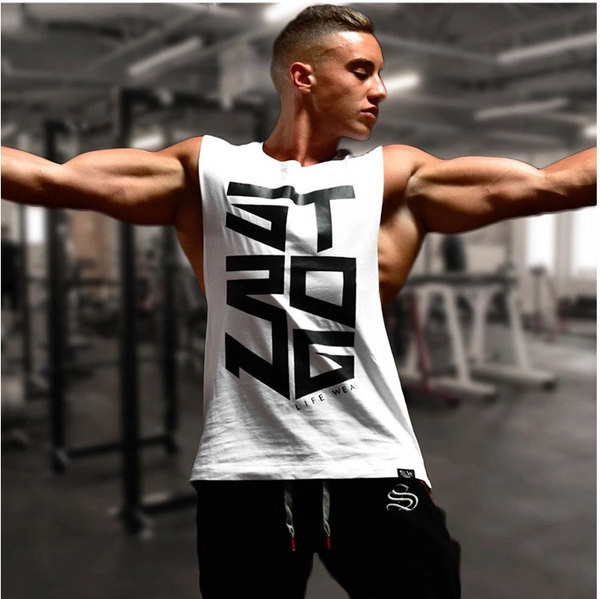 Férfi felső O-nyakkal, négy színben felirattal