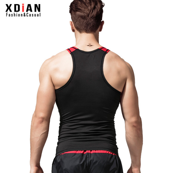 Légáteresztő anyagból készült férfi sporttanktop három színben