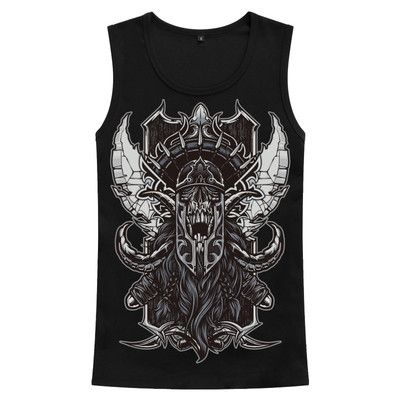 Μοντέρνο ανδρικό αμάνικο με διαφορετικές 3D εκτυπώσεις