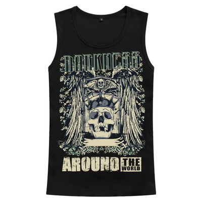 Μοντέρνο ανδρικό αμάνικο με διαφορετικές 3D εκτυπώσεις