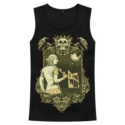 Μοντέρνο ανδρικό αμάνικο με διαφορετικές 3D εκτυπώσεις