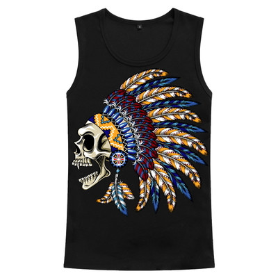 Μοντέρνο ανδρικό αμάνικο με διαφορετικές 3D εκτυπώσεις