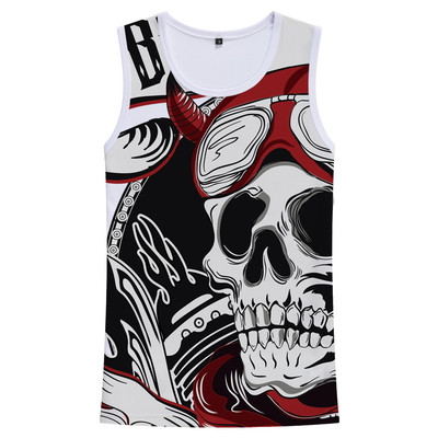 Μοντέρνο ανδρικό αμάνικο με διαφορετικές 3D εκτυπώσεις