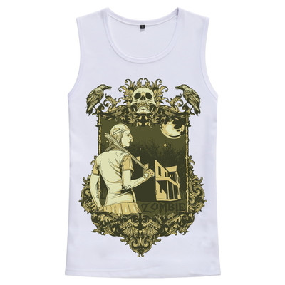 Μοντέρνο ανδρικό αμάνικο με διαφορετικές 3D εκτυπώσεις