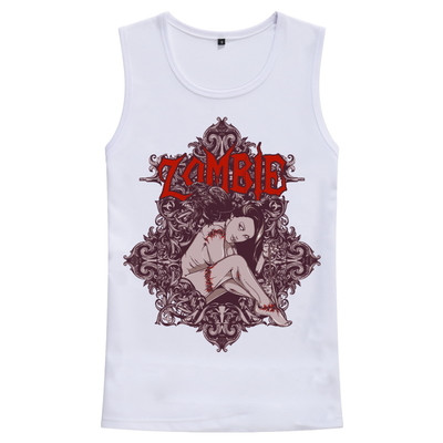 Μοντέρνο ανδρικό αμάνικο με διαφορετικές 3D εκτυπώσεις