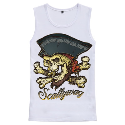 Μοντέρνο ανδρικό αμάνικο με διαφορετικές 3D εκτυπώσεις