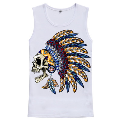 Μοντέρνο ανδρικό αμάνικο με διαφορετικές 3D εκτυπώσεις