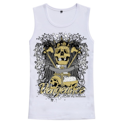 Μοντέρνο ανδρικό αμάνικο με διαφορετικές 3D εκτυπώσεις