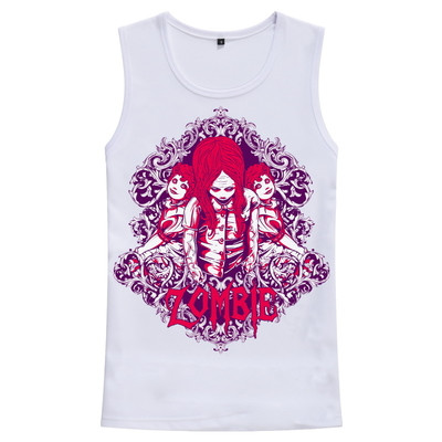 Μοντέρνο ανδρικό αμάνικο με διαφορετικές 3D εκτυπώσεις