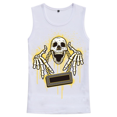 Μοντέρνο ανδρικό αμάνικο με διαφορετικές 3D εκτυπώσεις