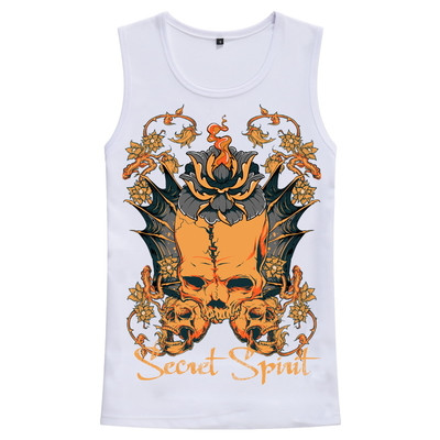 Μοντέρνο ανδρικό αμάνικο με διαφορετικές 3D εκτυπώσεις