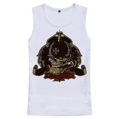 Μοντέρνο ανδρικό αμάνικο με διαφορετικές 3D εκτυπώσεις