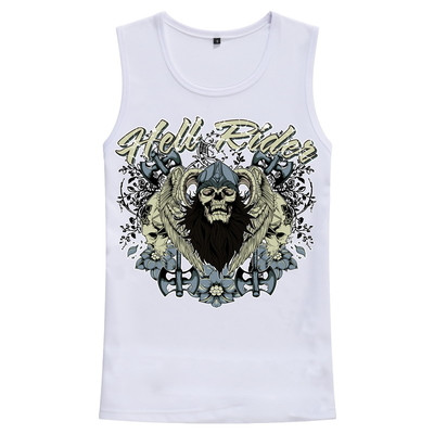 Μοντέρνο ανδρικό αμάνικο με διαφορετικές 3D εκτυπώσεις