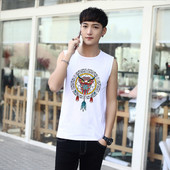 Мъжки потник в няколко модела с етно мотиви,надпис и щампа