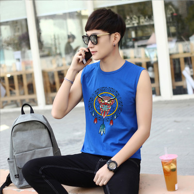 Мъжки потник в няколко модела с етно мотиви,надпис и щампа