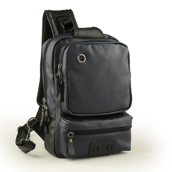 Csendes férfi ökobőr hátizsák egy fogantyúval, három színben