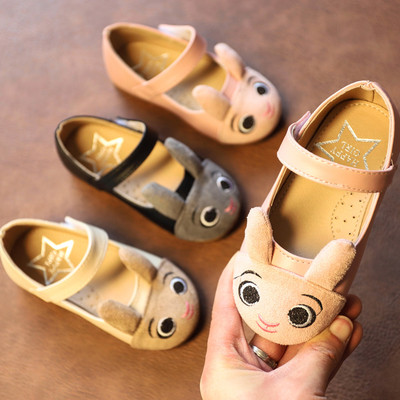 Детски обувки за момичета с 3D декорация в три цвята