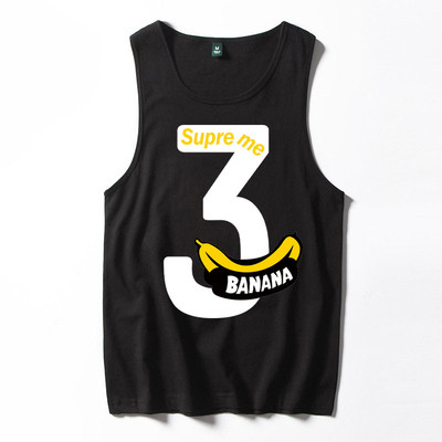 Fekete-fehér férfi felső, színes nyomattal