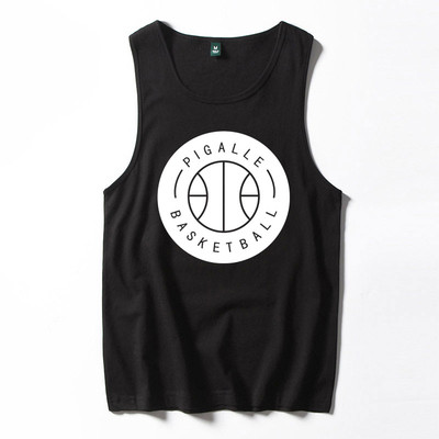 Fekete-fehér férfi felső, színes nyomattal