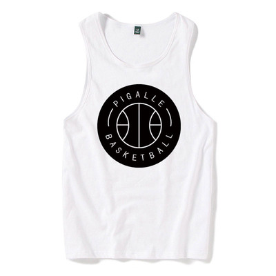 Fekete-fehér férfi felső, színes nyomattal