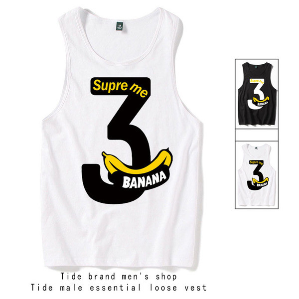 Fekete-fehér férfi felső, színes nyomattal