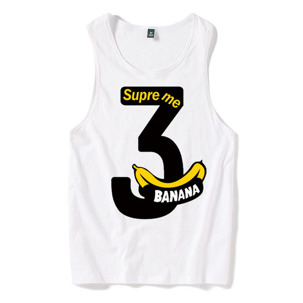 Fekete-fehér férfi felső, színes nyomattal