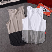 Kéttónusú férfi felső, széles pántokkal