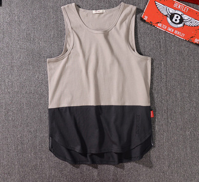 Kéttónusú férfi felső, széles pántokkal