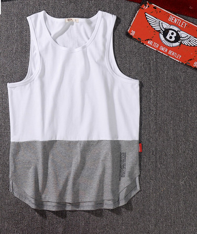 Kéttónusú férfi felső, széles pántokkal