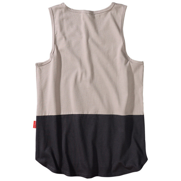 Kéttónusú férfi felső, széles pántokkal