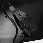 Ανδρικό σακίδιο  από οικολογικό δέρμα σε δύο χρώματα