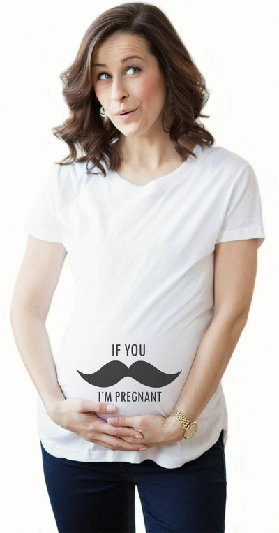 Tricou in mai multe culori pentru gravide cu inscriptie si imprimeu