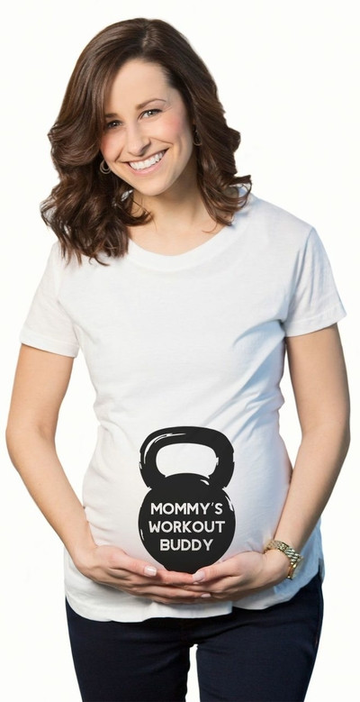 Tricou in mai multe culori pentru gravide cu inscriptie si imprimeu