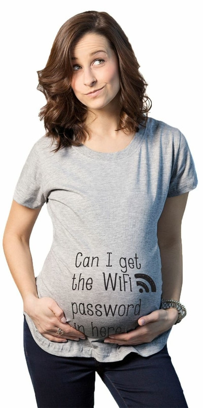 Tricou in mai multe culori pentru gravide cu inscriptie si imprimeu