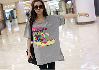 Tunica de dama potrivita pentru femeile insarcinate cu inscriptie