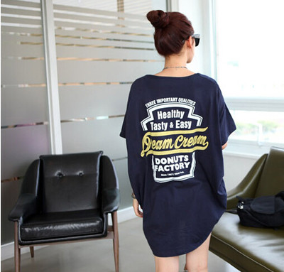 Tunica de dama potrivita pentru femeile insarcinate cu inscriptie