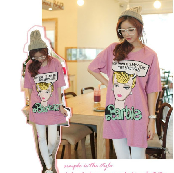 Tunica de dama potrivita pentru femeile insarcinate cu inscriptie