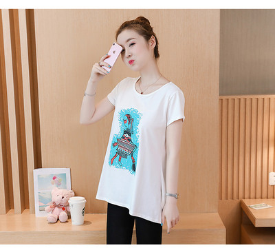 Tricou de zi cu zi pentru gravide in mai multe culori cu inscriptie