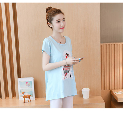 Tricou de zi cu zi pentru gravide in mai multe culori cu inscriptie