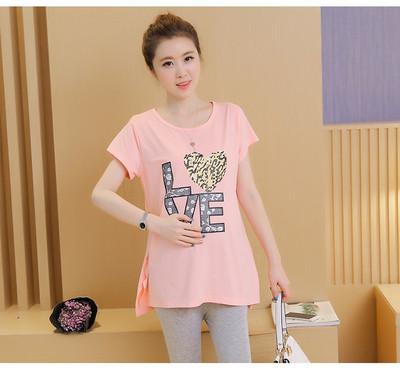 Tricou de zi cu zi pentru gravide in mai multe culori cu inscriptie