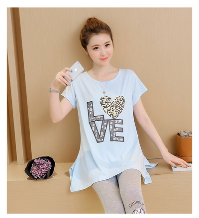 Tricou de zi cu zi pentru gravide in mai multe culori cu inscriptie