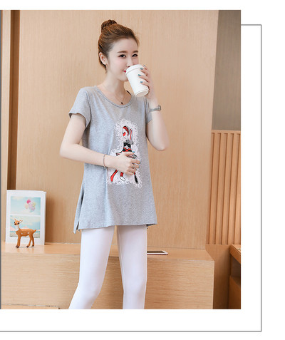 Tricou de zi cu zi pentru gravide in mai multe culori cu inscriptie