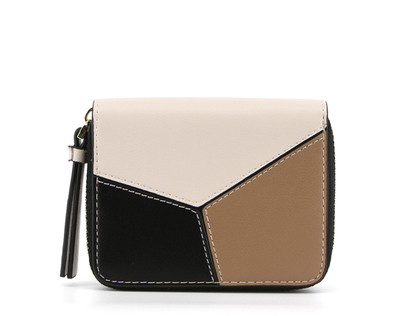 O poseta mica de dama din imitatie de piele cu fermoar in trei culori