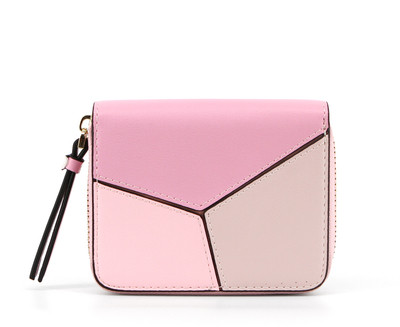 O poseta mica de dama din imitatie de piele cu fermoar in trei culori