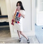 Rochie de dama de vara pentru gravide in mai multe culori cu imprimeu