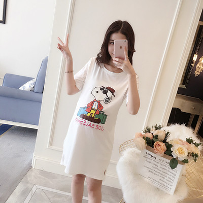 Rochie de dama de vara pentru gravide in mai multe culori cu imprimeu