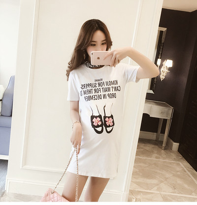 Rochie de dama de vara pentru gravide in mai multe culori cu imprimeu