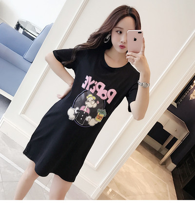 Rochie de dama de vara pentru gravide in mai multe culori cu imprimeu