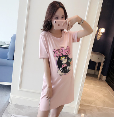 Rochie de dama de vara pentru gravide in mai multe culori cu imprimeu